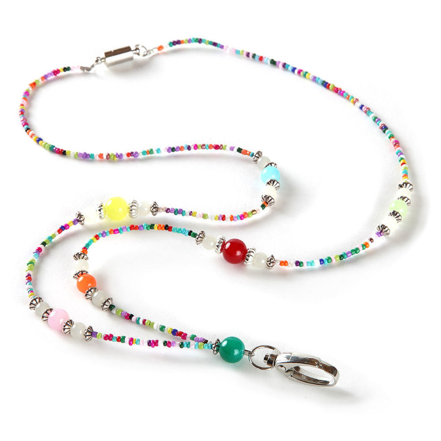 Festival Beaded Lanyard boojeebeads.